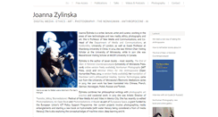 Desktop Screenshot of joannazylinska.net