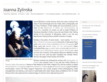 Tablet Screenshot of joannazylinska.net